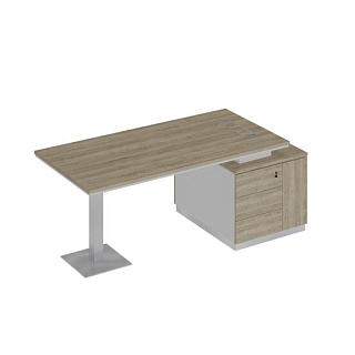 City СИ 105 ДС БП ДС Стол на опорной тумбе (198x90x75) 20*