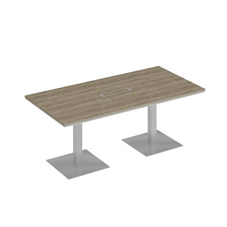 City СИ 151 ДС БП  Стол для переговоров на квадратных опорах-колоннах (200x90x75) 20*