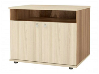 Визит-5 Тумба под оргтехнику 800*500*650 Ясень шимо темный/светлый		