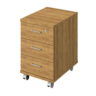 Pablic comfort С-91 Тумба подкатная с 3 ящиками с замком 380х500х588