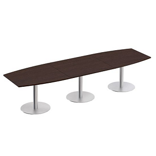 Reventon МЕ 144 Стол для переговоров на опорах-колоннах (360x110x73.9) 20* Венге тёмный