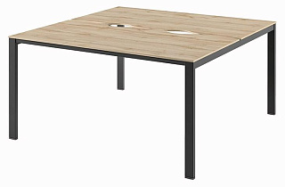 Саньяна N-42 Стол-тандем на МК 1500*1532*750 Дуб Вотан