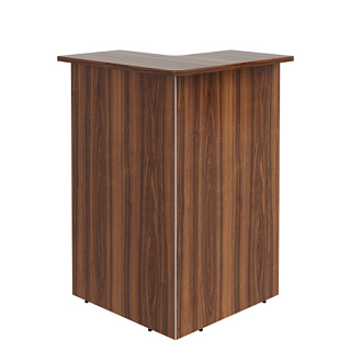 Dex DMC 88 (L/R) Стойка ресепшен угловая 800х800х1200 Орех Даллас