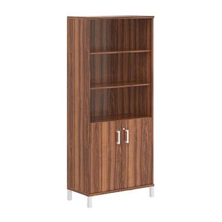 Born B 430.3(RZ) Шкаф высокий с замком в глухих малых дверях 900х450х2054 Орех Даллас