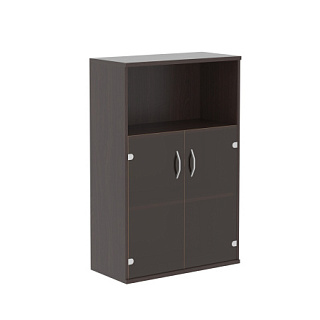 Imago СТ-2.2 Шкаф с малыми стеклянными дверьми 770х365х1200 Венге Магия