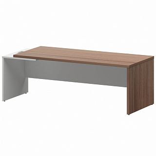 Кортез КZ-22 L/R Стол руководителя лев/пр 2200х900х750 Темный шимо/Белый