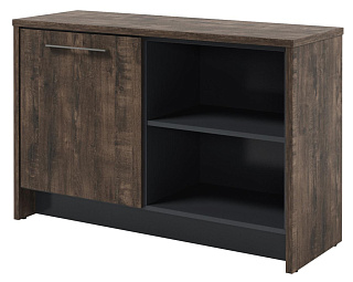 Торстон Т-12-03 л/пр Тумба с дверью 1494*520*970 Дуб Бунратти/Антрацит 