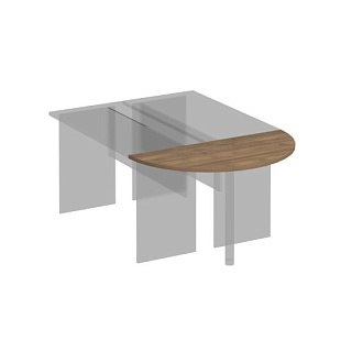 Комфорт К.206 ШТ Приставка к столу без опоры (120x60x2.5)