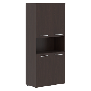 Torr-Z THC 85.4 Шкаф с 2-мя комплектами глухих малых дверей и топом 856х450х1968 Венге Магия Z