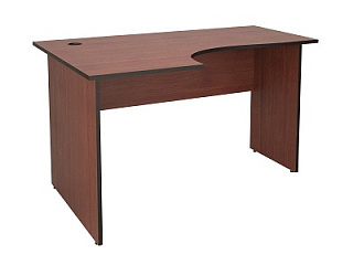 41.48 Стол эргономичный левый 135*90*75 Итальянский орех