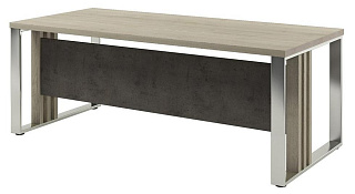 Vestar Z-320 Стол руководителя прямой 2000x900x750 Дуб Галифакс/Бетон Чикаго