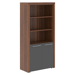 Zenn ZHC 85.5 Шкаф с 1 комплектом глухих малых дверей и топом 850х430х1930 Орех Даллас/Антрацит