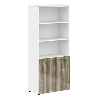 Morris MHC 85.5 Шкаф с 1 комплектом глухих малых дверей 854х423х1956 Дуб Базель/Белый