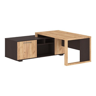 Alto ACT 1918 (L/R) Столы руководителя 1900х1800х750 Дуб Бофорд/Венге Магия