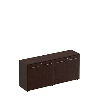 Reventon МЕ 306 Шкаф комбинированный низкий (закрытый + закрытый) (184x46x81) 20* Венге тёмный
