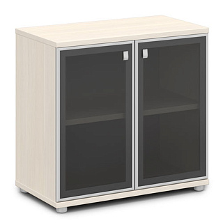 Vasanta V-652/V-692 Шкаф со стеклом в алюминиевом профиле 820*440*785 Дуб Кобург