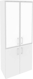 Onix O.ST-1.2 R white Шкаф высокий широкий 800*420*1977 Белый Бриллиант/Стекло 