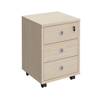 Борн В 201 Тумба выкатная, 3 ящика с центральным замком (48x45x66) Дуб шамони