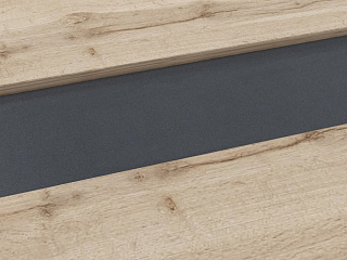 Торстон Т-111 Центральная вставка стола переговора без блоков розеток 1600*200*22 Антрацит