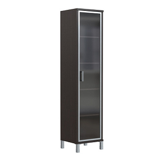 Born B 431.8 (L/R) Шкаф колонка высокая со стеклянной дверью в AL рамке 475х450х2054 Венге Магия