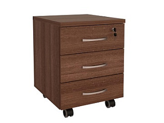 82.10 Тумба 3 ящика с замком 41*45*54 Орех пегас