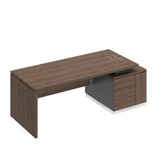 City СИ 112  ДГ АР ДГ Стол опора ДСП на опорной тумбе (218x90x75)