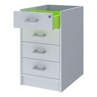 Арго АТ-07 Каркас тумбы приставной  Серый