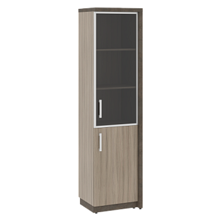 Wood&Stone СФ-534592 Шкаф комбинированный правый 537х454,5х2083 Дрифтвуд/Бетон Чикаго темный