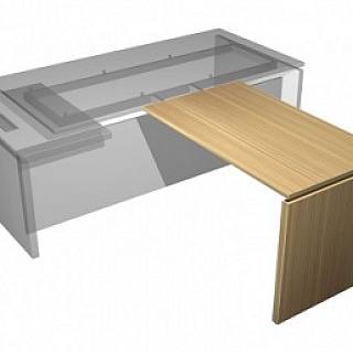 МЕ 0426 Брифинг-приставка 120*70*76 Зебрано песочный