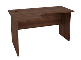 62.62 Стол эргономичный левый 135*90*75 Орех пегас