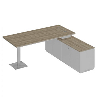 City СИ 102 ДС БП БП Стол на опорной тумбе для руководителя (200x180x75)