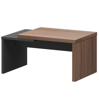 КОРТЕЗ KZH-09 Стол журнальный 900х550х450 Шимо темный/Графит