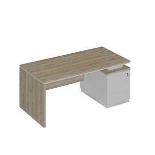 City СИ 109 ДС БП БП Стол руководителя ДСП опора на опорной тумбе (180x90x75)