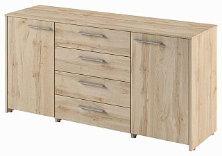 Саньяна N-682 Тумба приставная к столу-тандему 1532*446*750 Дуб Вотан