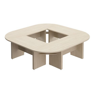 Борн В 305-002 Стол переговорный составной (280x280x75) Дуб шамони