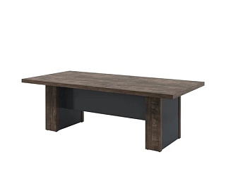 Торстон T-102 Стол переговоров для 6 человек 2300*1100*750 Дуб Бунратти/Антрацит