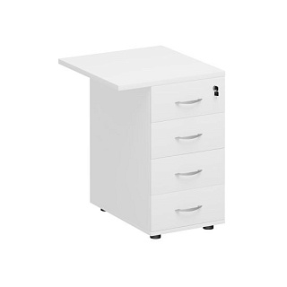 Комфорт К.307 БП Брифинг-приставка с тумбой 4-ящичной с замком (57x60x75)