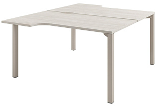 Solution D-61 Стол-тандем на металлокаркасе 1400/460*1432/ 1792*750