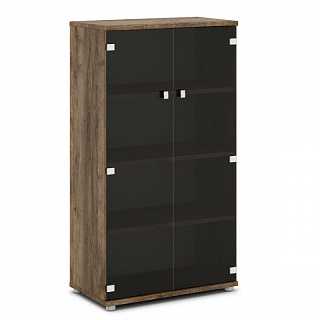 Vasanta V-667 Шкаф со стеклом 820*440*1490 Дуб Самдал