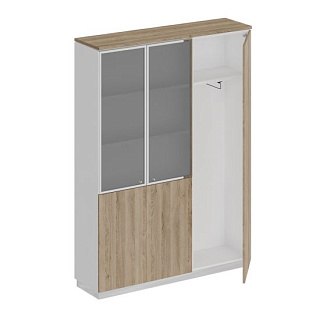 City СИ 310 ДС БП ДС/ХР Шкаф комбинированный с гардеробом (150.2x40x203.4)