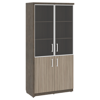 Wood&Stone СФ-534893 Шкаф комбинированный левый 1035х454,5х2083 Дрифтвуд/Бетон Чикаго темный