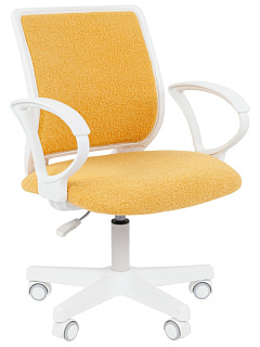Кресло детское CHAIRMAN KIDS 112 белый пластик ткань букле BARNI