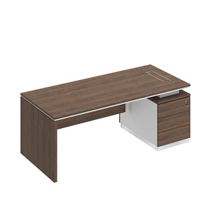 City СИ 110 ДГ БП ДГ Стол руководителя на опорной тумбе опора ДСП (200x90x75)