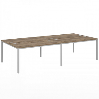 Vasanta VL-52 Бенч-система на металлокаркасе 3200*1432*750 Дуб Самдал