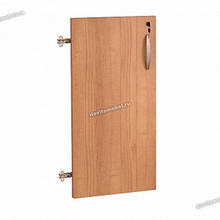61.69 Дверь ЛДСП 2 секции с замком лев 370х790 Ольха