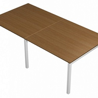 ВТ 120 БН Стол для переговоров 240x120x76 орех ногаро/белый премиум