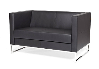 CHAIRMAN ДЮНА Диван двухместный 1220х730х700 Экокожа EUROLINE, рогожка TWIST