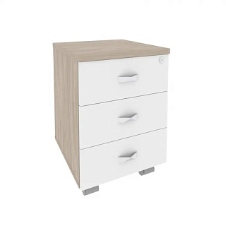Onix O.TM-3 Тумба мобильная 432*460*611 Дуб Аттик/Белый Бриллиант