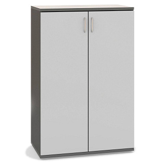 Стратегия S71-01.31 Шкаф средний закрытый 836*435*1470 Серый