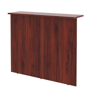 Dex DMS 120 Стойка ресепшен прямая 1200х400х1200 Бургунди